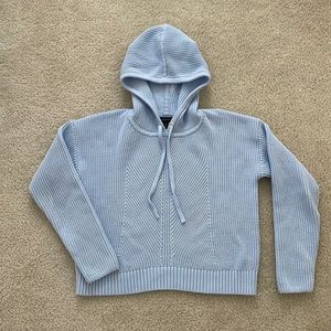 Banana Republic Light Blue Knit Hoodie
